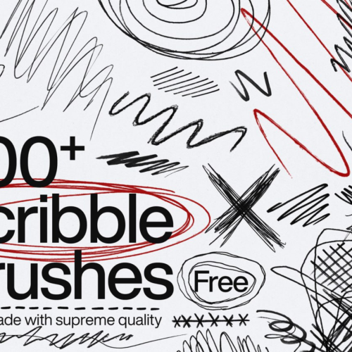 500 Scribble Photoshop Brushe