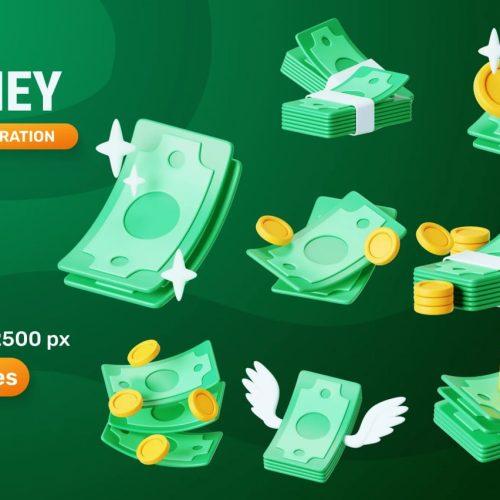 Money 3D Illustration