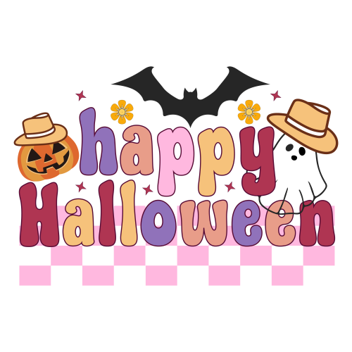 Retro happy Halloween SVG=01-01